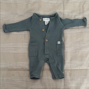 Carter's Blue Footies One Piece with Soft Fabric